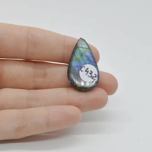 Cabochon Labradorit Albastru 30x18x7mm C432, imagine 2