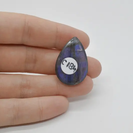 Cabochon Labradorit Albastru 30x20x6mm C184, imagine 2