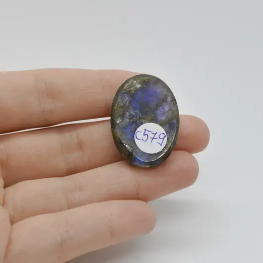 Cabochon Labradorit Albastru 30x21x7mm C579, imagine 2