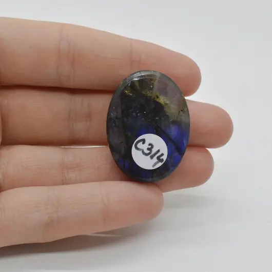 Cabochon Labradorit Albastru 32x24x7mm C314, imagine 2