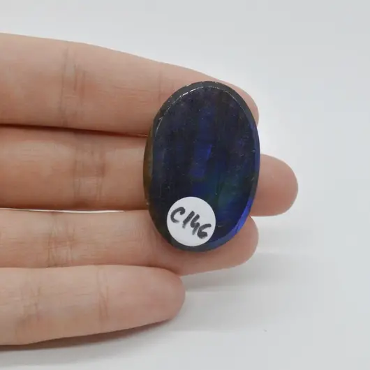 Cabochon Labradorit Albastru 36x24x9mm C146, imagine 2