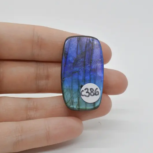 Cabochon Labradorit Albastru 39x22x8mm C386, imagine 2
