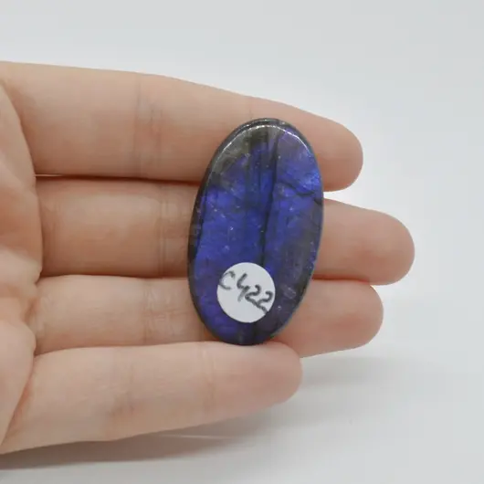 Cabochon Labradorit Albastru 40x23x8mm C422, imagine 2