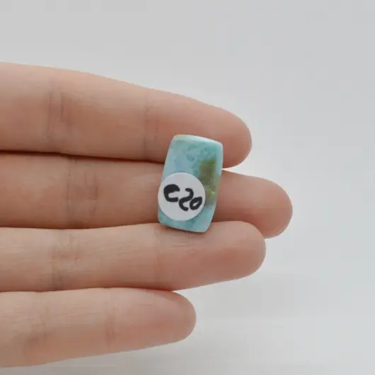 Cabochon Larimar 20x12x7mm C20, imagine 2