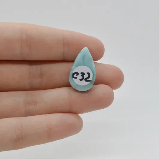 Cabochon Larimar 22x13x7mm C32, imagine 2