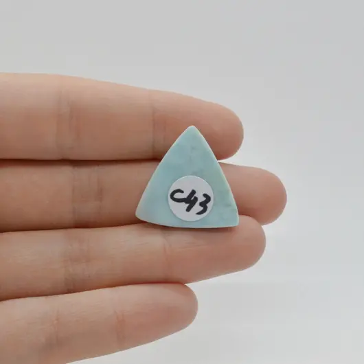 Cabochon Larimar 22x22x4mm C43, imagine 2