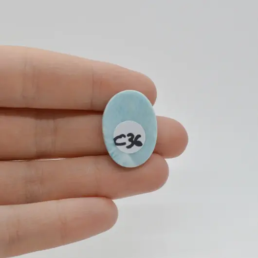 Cabochon Larimar 24x17x4mm C36, imagine 2