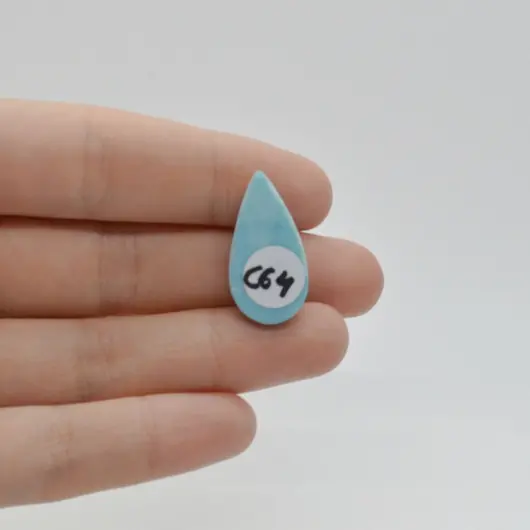 Cabochon Larimar 25x13x6mm C64, imagine 2