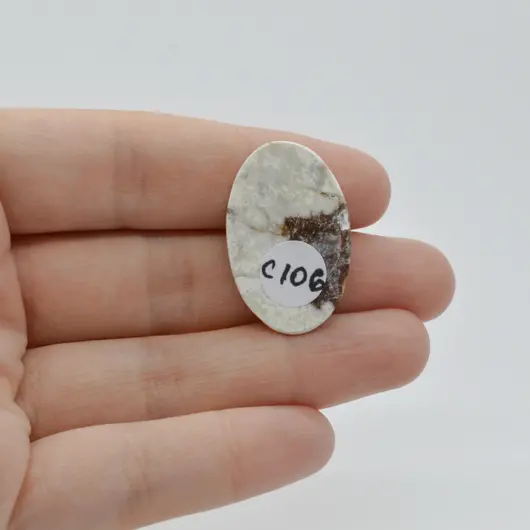 Cabochon Magnezit 29x19x4mm C106, imagine 2