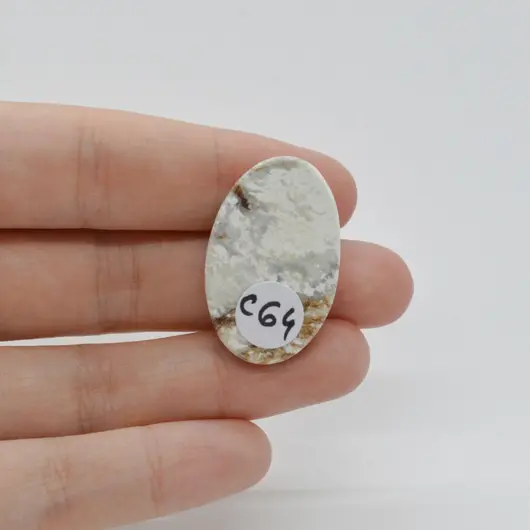 Cabochon Magnezit 31x20x6mm C64, imagine 2