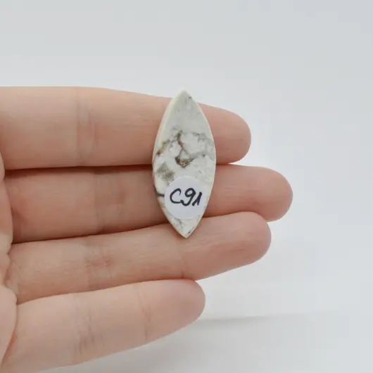 Cabochon Magnezit 35x15x5mm C91, imagine 2