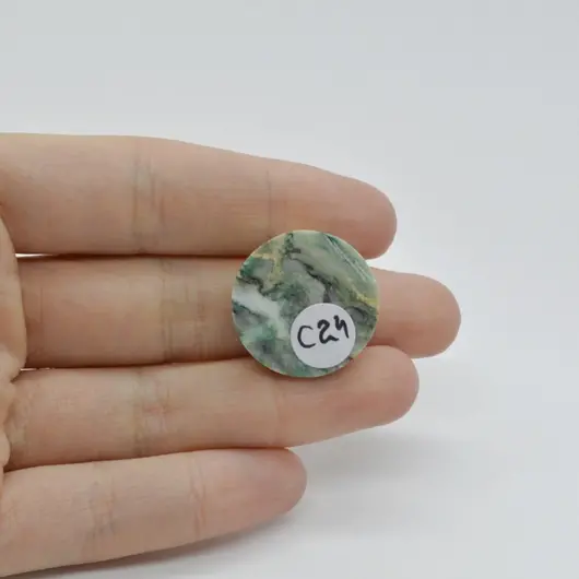 Cabochon Mariposit  23x23x5mm C24, imagine 2