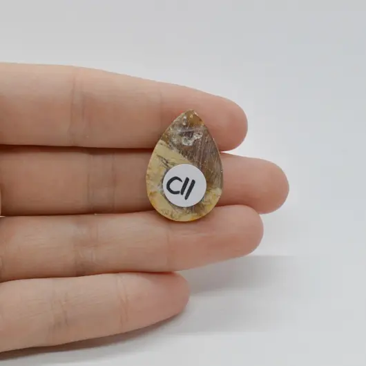 Cabochon Mookait Breciat 26x18x5mm C11, imagine 2