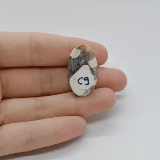 Cabochon Mookait Breciat 28x16x6mm C9, imagine 2