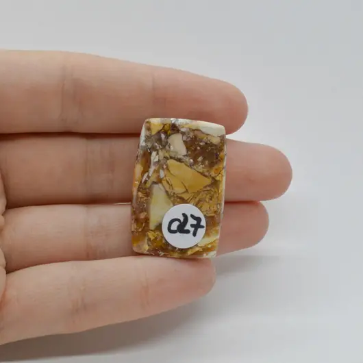 Cabochon Mookait Breciat 31x21x6mm C27, imagine 2