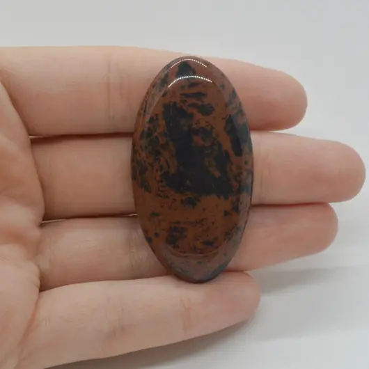 Cabochon Obsidian Mahon 48x25x6mm C89
