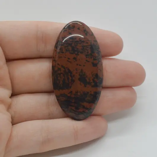Cabochon Obsidian Mahon 49x25x6mm C63