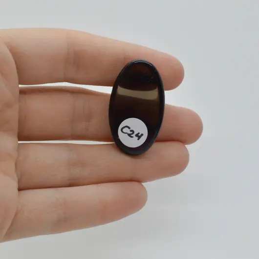 Cabochon Obsidian Midnight Lace 33x19x9mm C24, imagine 2