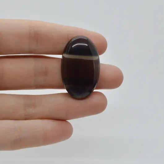 Cabochon Obsidian Midnight Lace 34x20x7mm C30