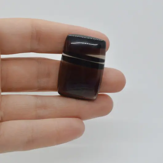 Cabochon Obsidian Midnight Lace 34x23x7mm C22