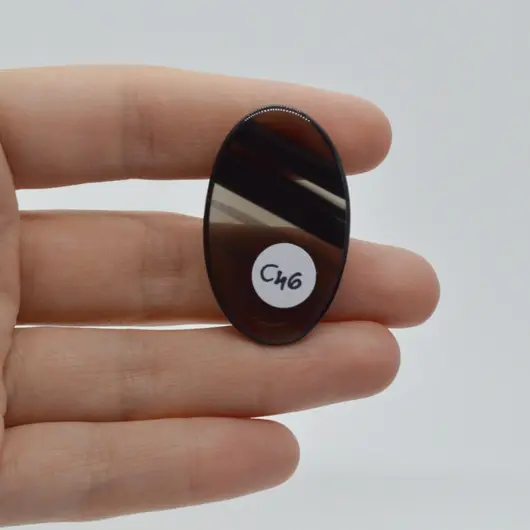 Cabochon Obsidian Midnight Lace 38x23x5mm C46, imagine 2