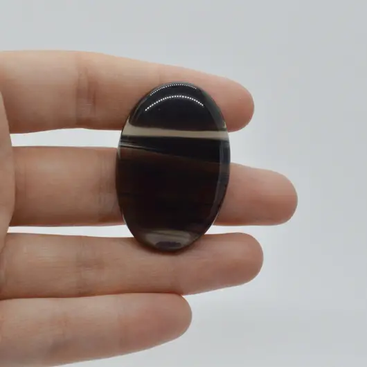 Cabochon Obsidian Midnight Lace 39x26x7mm C47