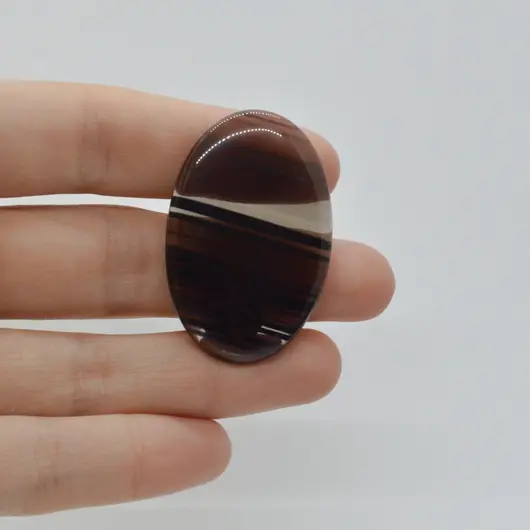 Cabochon Obsidian Midnight Lace 41x27x5mm C26