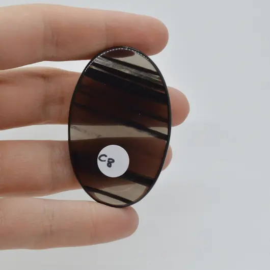 Cabochon Obsidian Midnight Lace 51x32x6mm C8, imagine 2
