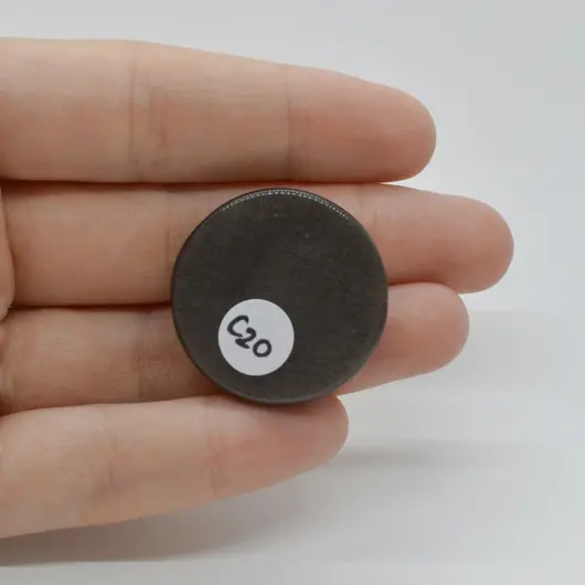 Cabochon Obsidian Silver 29x29x7mm C20, imagine 2