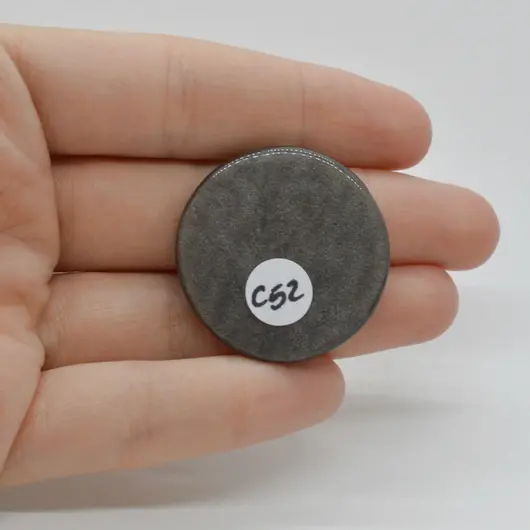 Cabochon Obsidian Silver 32x32x5mm C52, imagine 2