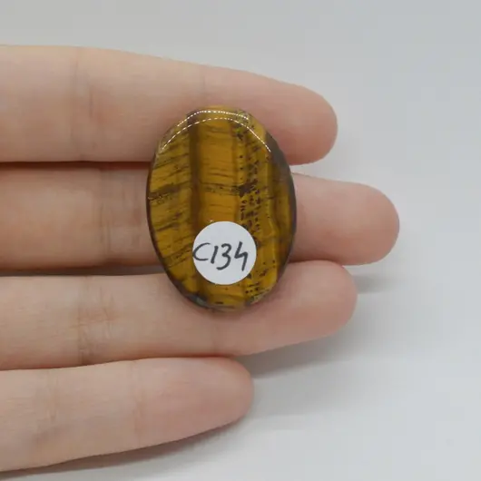 Cabochon Ochi de tigru 33x24x6mm C134, imagine 2