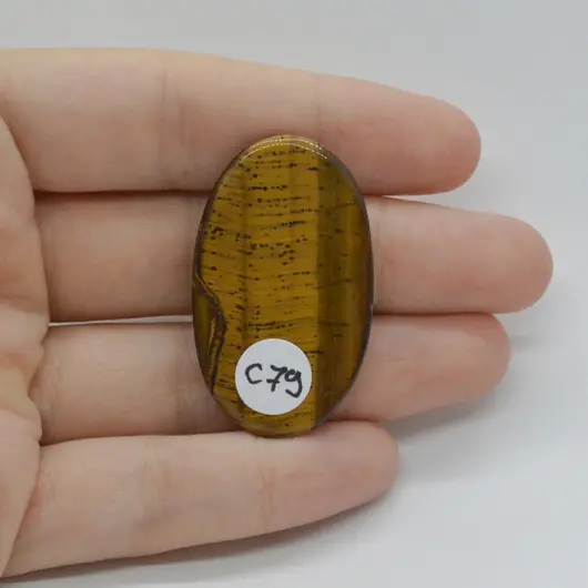 Cabochon Ochi de tigru 40x23x5mm C79, imagine 2
