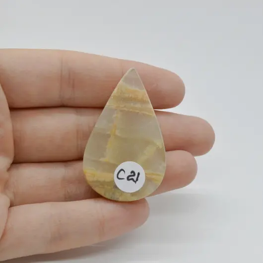 Cabochon Onix Pakistan 43x27x7mm C21, imagine 2