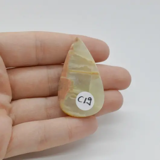 Cabochon Onix Pakistan 44x25x7mm C19, imagine 2