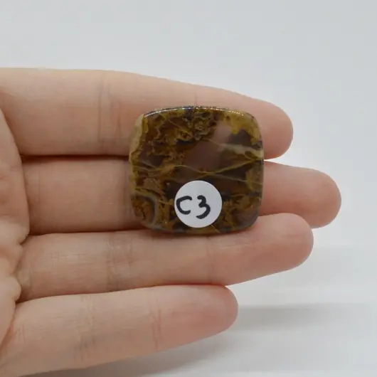 Cabochon Onix Tube 29x27x6mm C3, imagine 2