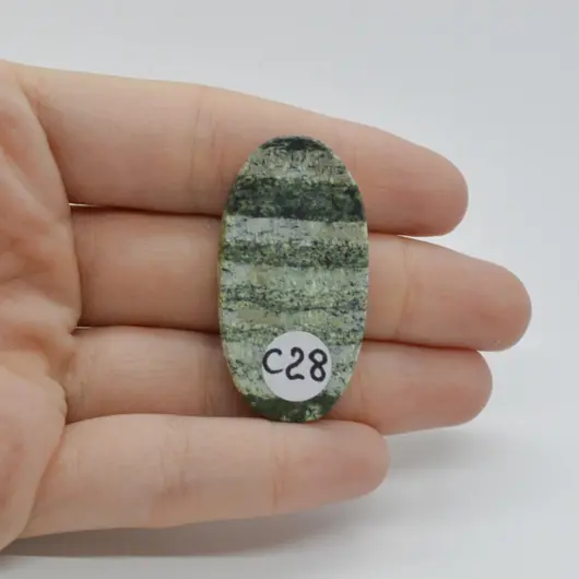 Cabochon Opal Green Swiss 40x21x7mm C28, imagine 2