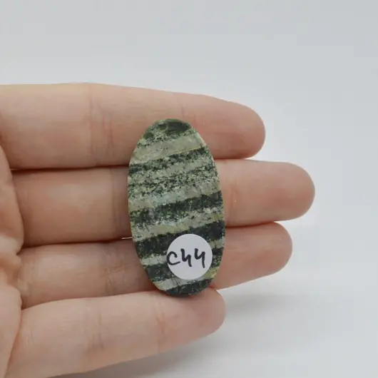 Cabochon Opal Green Swiss 40x21x7mm C44, imagine 2