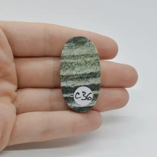 Cabochon Opal Green Swiss 41x22x7mm C36, imagine 2