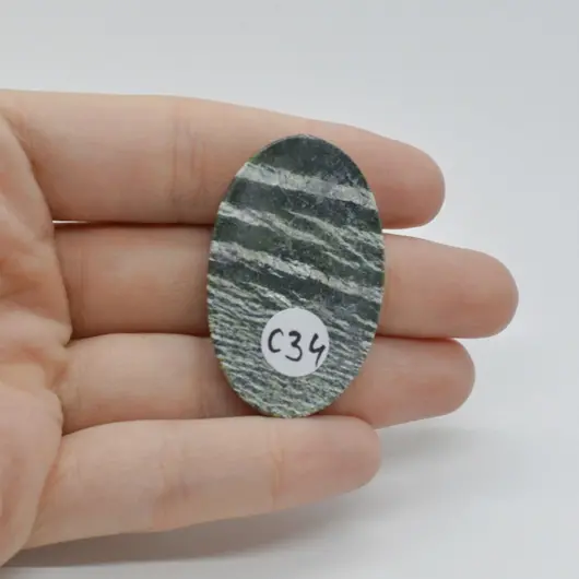 Cabochon Opal Green Swiss 42x27x5mm C34, imagine 2