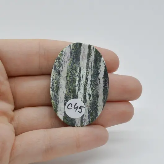 Cabochon Opal Green Swiss 42x30x5mm C45, imagine 2