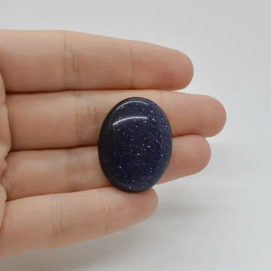 Cabochon Goldstone Albastru 29x22x6mm C96