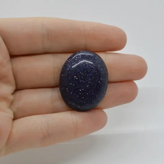 Cabochon Goldstone Albastru 30x24x7mm C123