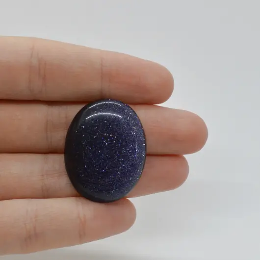Cabochon Goldstone Albastru 31x24x6mm C52