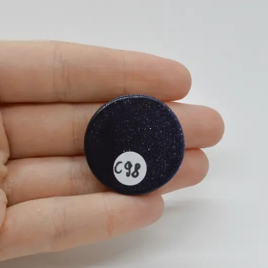Cabochon Goldstone Albastru 31x31x6mm C98, imagine 2