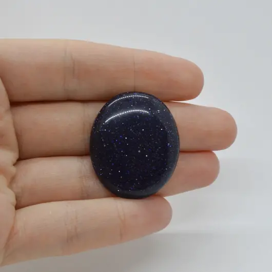 Cabochon Goldstone Albastru 32x27x6mm C125