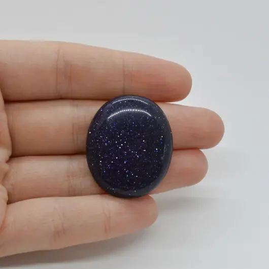 Cabochon Goldstone Albastru 32x27x6mm C69