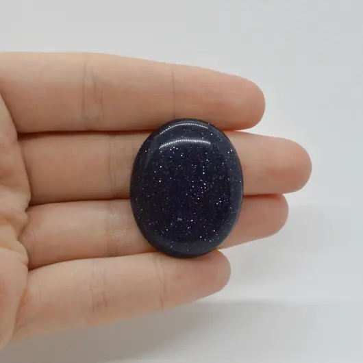 Cabochon Goldstone Albastru 33x27x7mm C108