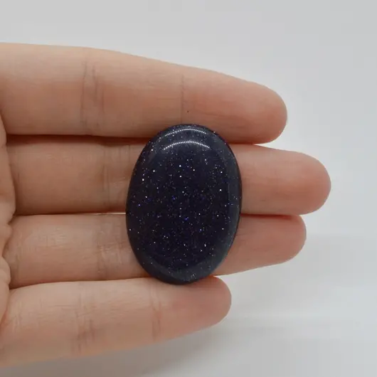 Cabochon Goldstone Albastru 34x24x6mm C57