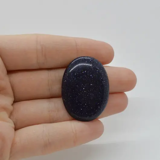Cabochon Goldstone Albastru 34x26x5mm C109