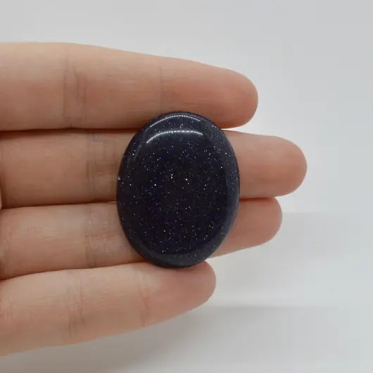 Cabochon Goldstone Albastru 34x27x6mm C78
